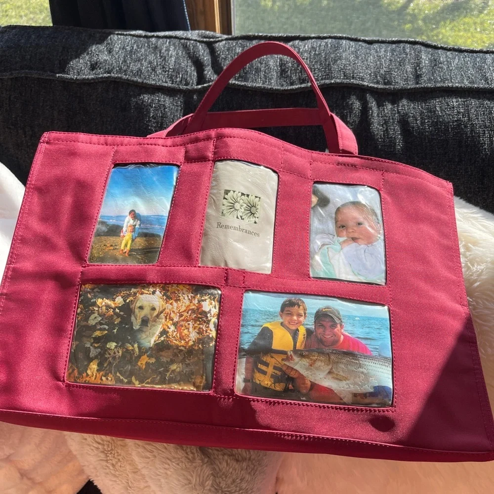 REMEMBRANCE Memories Photo Collage Tote Bag